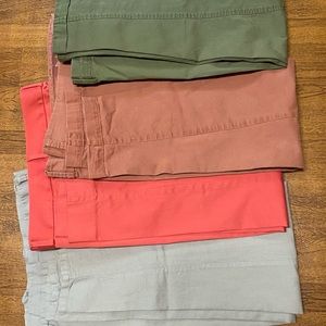 Four pairs of capris pants different brands